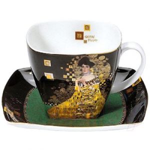 Чашка с блюдцем Goebel Artis Orbis/Gustav Klimt Адель Блох-Бауэр / 66-884-22-2