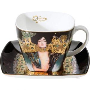 Чашка с блюдцем Goebel Artis Orbis/Gustav Klimt Юдифь I / 66-884-23-0