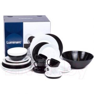 Набор столовой посуды Luminarc Harena Black/White P9626