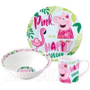 Набор столовой посуды Stor Свинка Пеппа и Фламинго / 20165