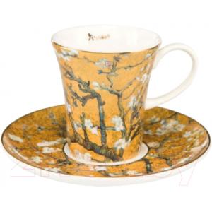 Чашка с блюдцем Goebel Artis Orbis/Vincent v.Gogh Цветущие ветки миндаля / 67-011-57-1