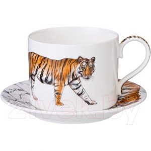 Чашка с блюдцем Lefard Animal world. Тигр / 590-403