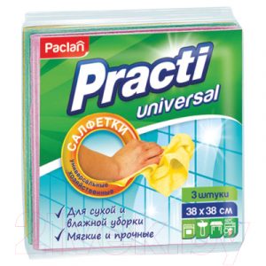 Комплект салфеток хозяйственных Paclan Practi Universal