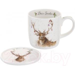 Кружка Portmeirion Designs Christmas Deer Santa Олень / WNLY3943-XG