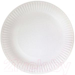 Набор бумажных тарелок Krafteco Basic 18 мелованная