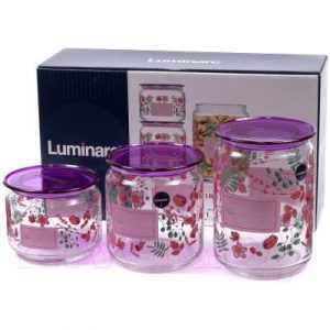 Набор емкостей для хранения Luminarc Irises P9216