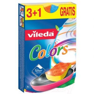 Набор губок для мытья посуды Vileda PurColors