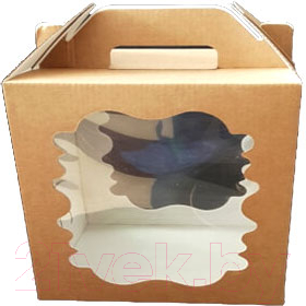 Набор коробок упаковочных для еды Krafteco Крафт 180x180x220мм