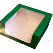 Набор коробок упаковочных для еды Krafteco Мусс с печатью 235x235x115мм