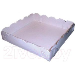 Набор коробок упаковочных для еды Krafteco Пряник большой 200x200x45мм