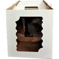 Набор коробок упаковочных для еды Krafteco С двумя окнами 240x240x260мм