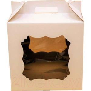 Набор коробок упаковочных для еды Krafteco С двумя окнами 280x280x300мм