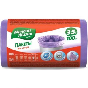 Пакеты для мусора Мелочи Жизни 35л