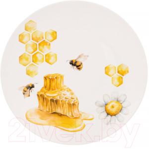 Тарелка столовая мелкая Lefard Honey Bee / 133-329