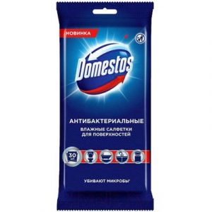 Влажные салфетки для дома Domestos Для очищения поверхностей антибактериальные