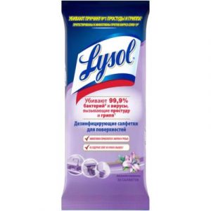 Влажные салфетки для дома Lysol Дезинфицирующие Весенняя свежесть