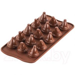 Форма для шоколада Silikomart Mr&Mrs Brown / 22.156.77.0065