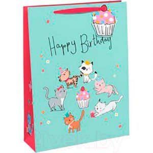 Пакет подарочный Rhodia Kitten Party Girl / 28887-3C