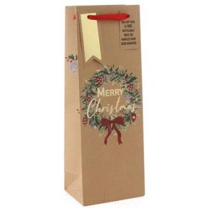 Пакет подарочный Rhodia Xmas Wreath Kraft / X-29214-4C